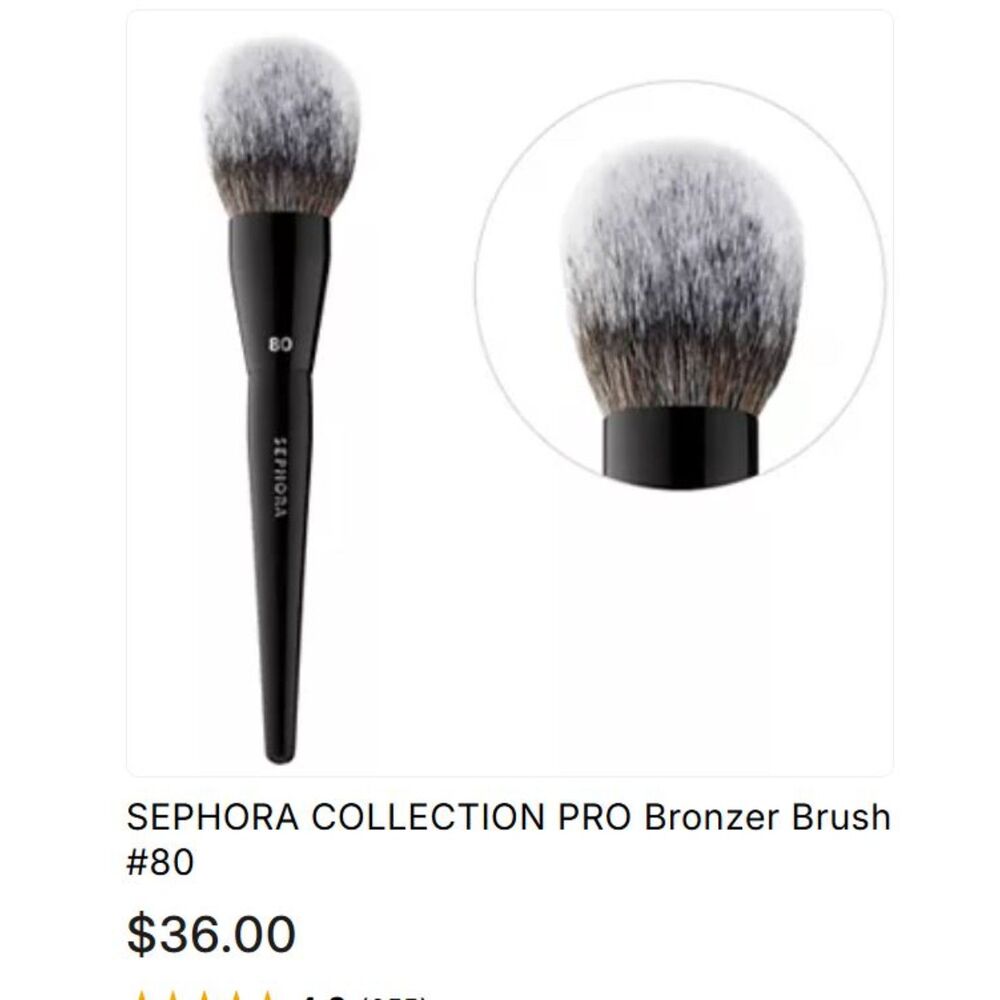SEPHORA COLLECTION PRO Bronzer Brush #80  $36.00